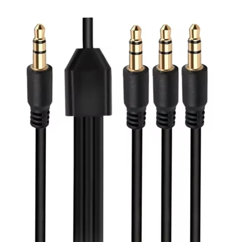 3.5mm Headphone Jack Audio Cable Splitter 3.5mm Cable 1 Male to 2/3/4/5/6 male AUX Cable Splitter Adapter For Computer Headset Oasis Select 0.5m 1 to 3