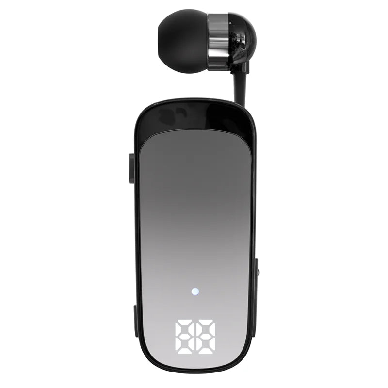 # K65 Lavalier Business Bluetooth 5.2 Headset Talk/Music Time 20 Hours LED Digital Display Noice Cancelling Wireless Earphones Oasis Select Gradient Black