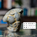 Ancient Greek Male Torso European Style Art Desktop Decoration Figure Small Ornament Imitation Cast Iron Sculpture Handmade Oasis Select 10 Natural Rust