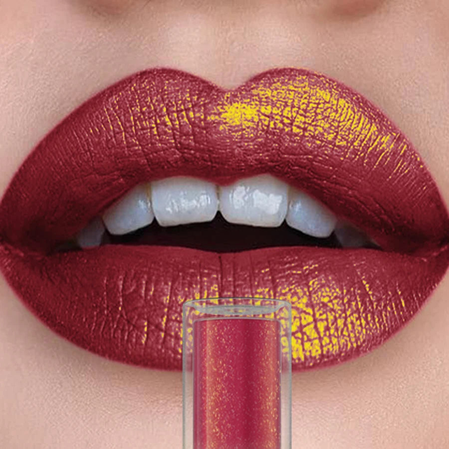 KAFURUX Glitter Lip Gloss – 14 Shades, Metallic & Waterproof