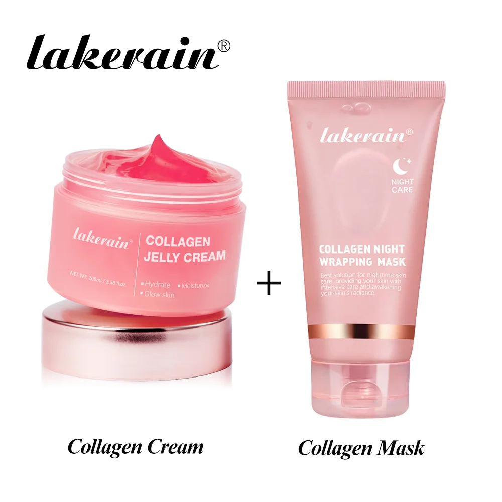 Collagen Wrapping Peel-off Mask Rejuvenation Moisturizing Brightening Korean Face Mask Make Glowy Skin Elasticity Facial Mask Oasis Select Cream Mask Set