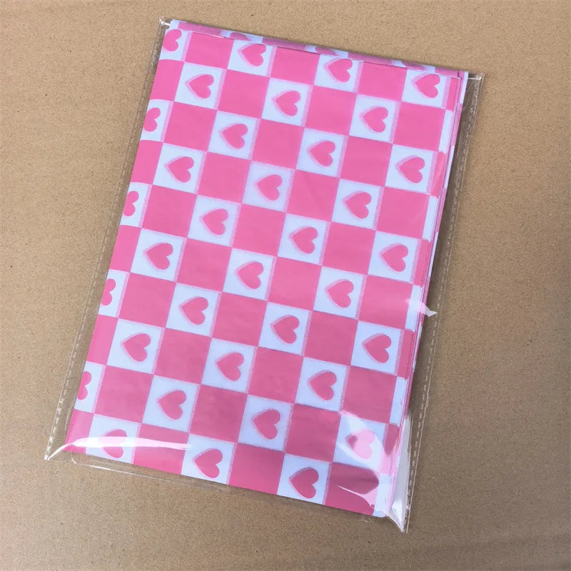 Valentine's Day Love Printing Snow Pear Paper 50X35CM Paper Flowers Gift Wrapping Paper Oasis Select C