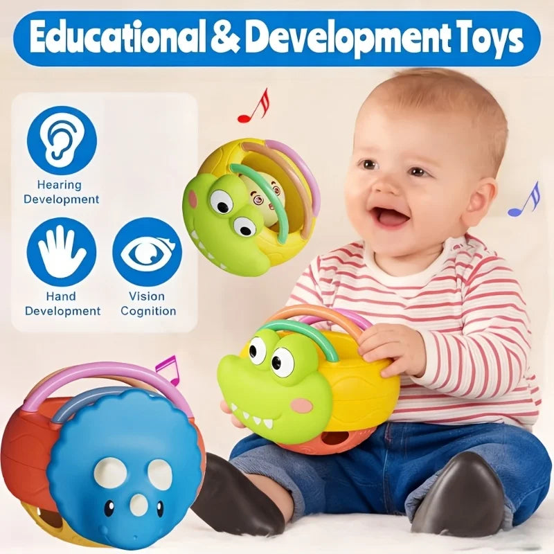 Cute And Interesting Hand-Held Baby Rattle, ABS Material, Color Festival Can Send Birthday Gifts, Christmas, Easter Oasis Select