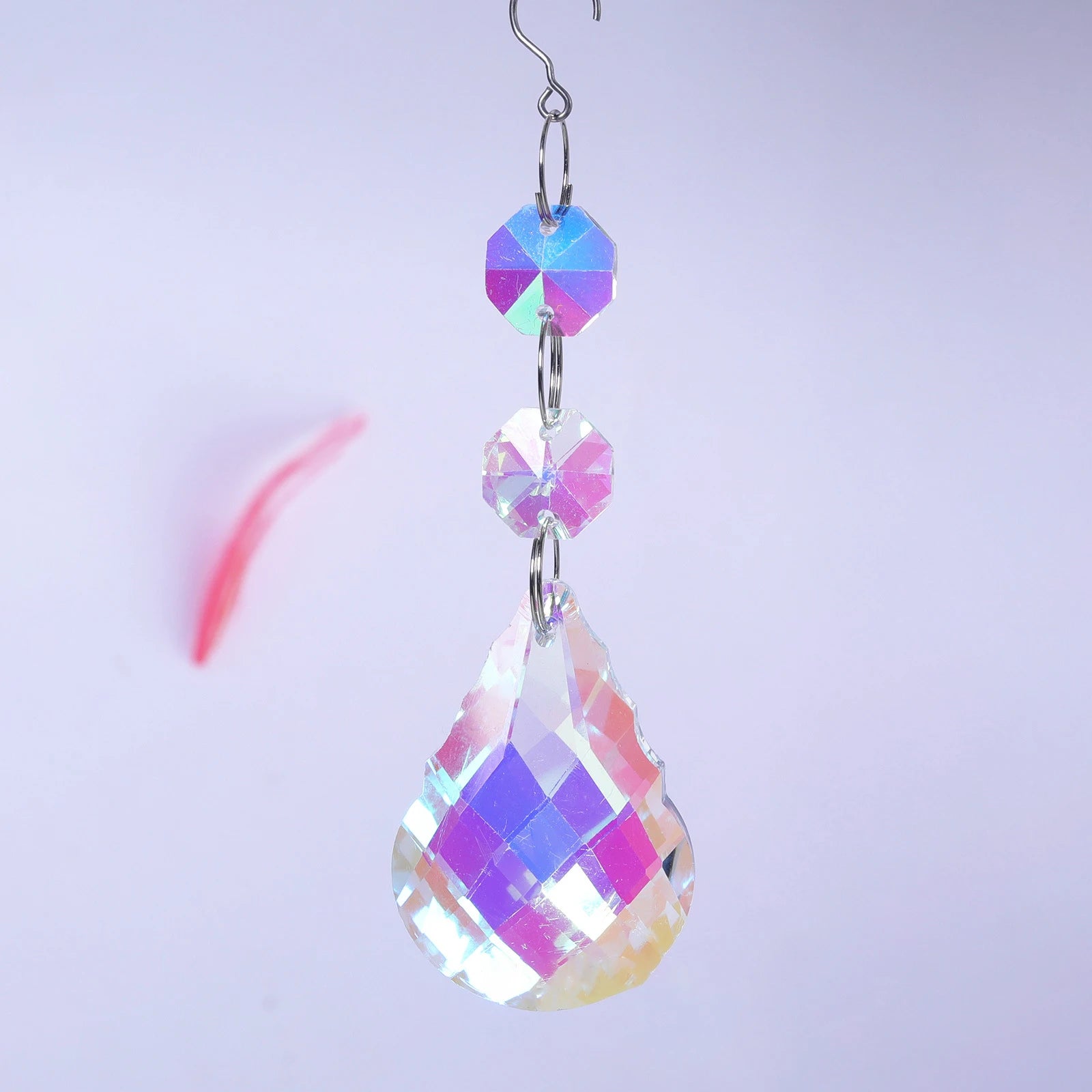Crystal Suncatcher Curtain Pendant Sun Catcher AB Rainbow Chaser
