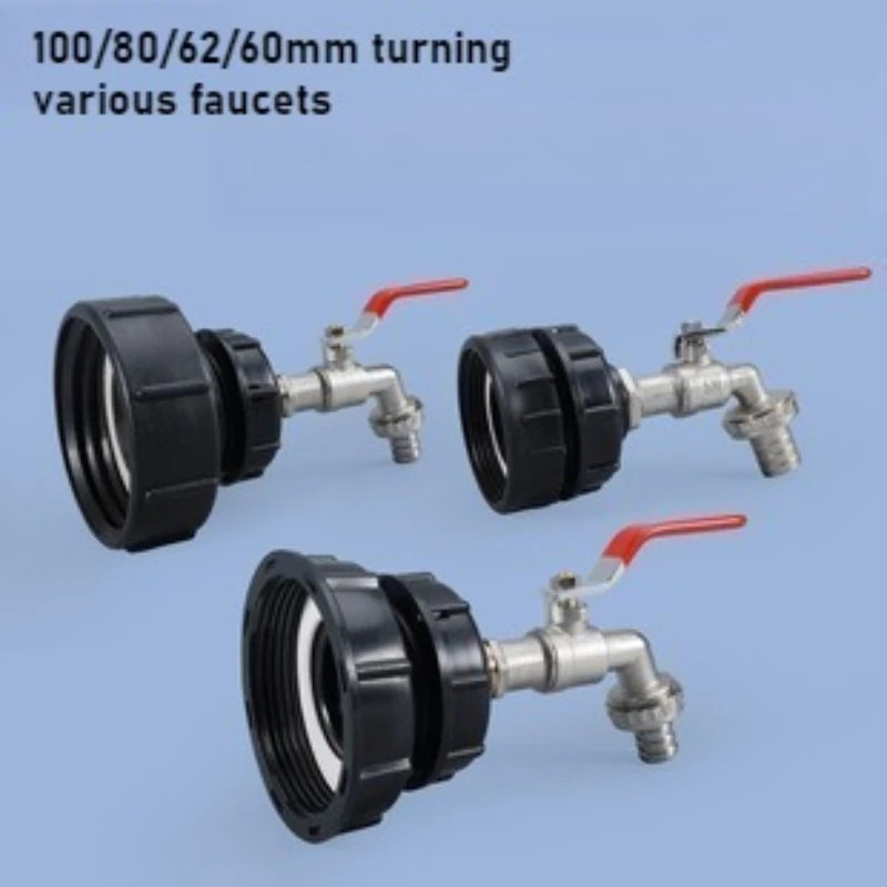 Valve 1000 Liter IBC Ton Barrel Accessories Variable Diameter Joint 4 Minutes 6 Minutes 1 Inch Internal Thread Straight Joint Oasis Select