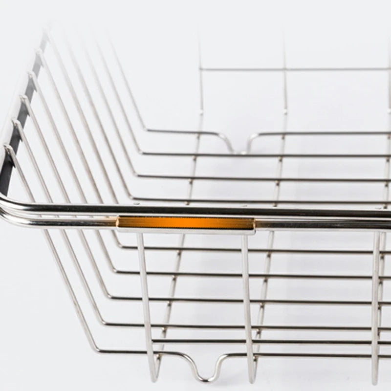 Expandable Dish Drying Rack Over The Sink,Kitchen Stainless Steel Dish Drainer In Sink Or On Counter Oasis Select