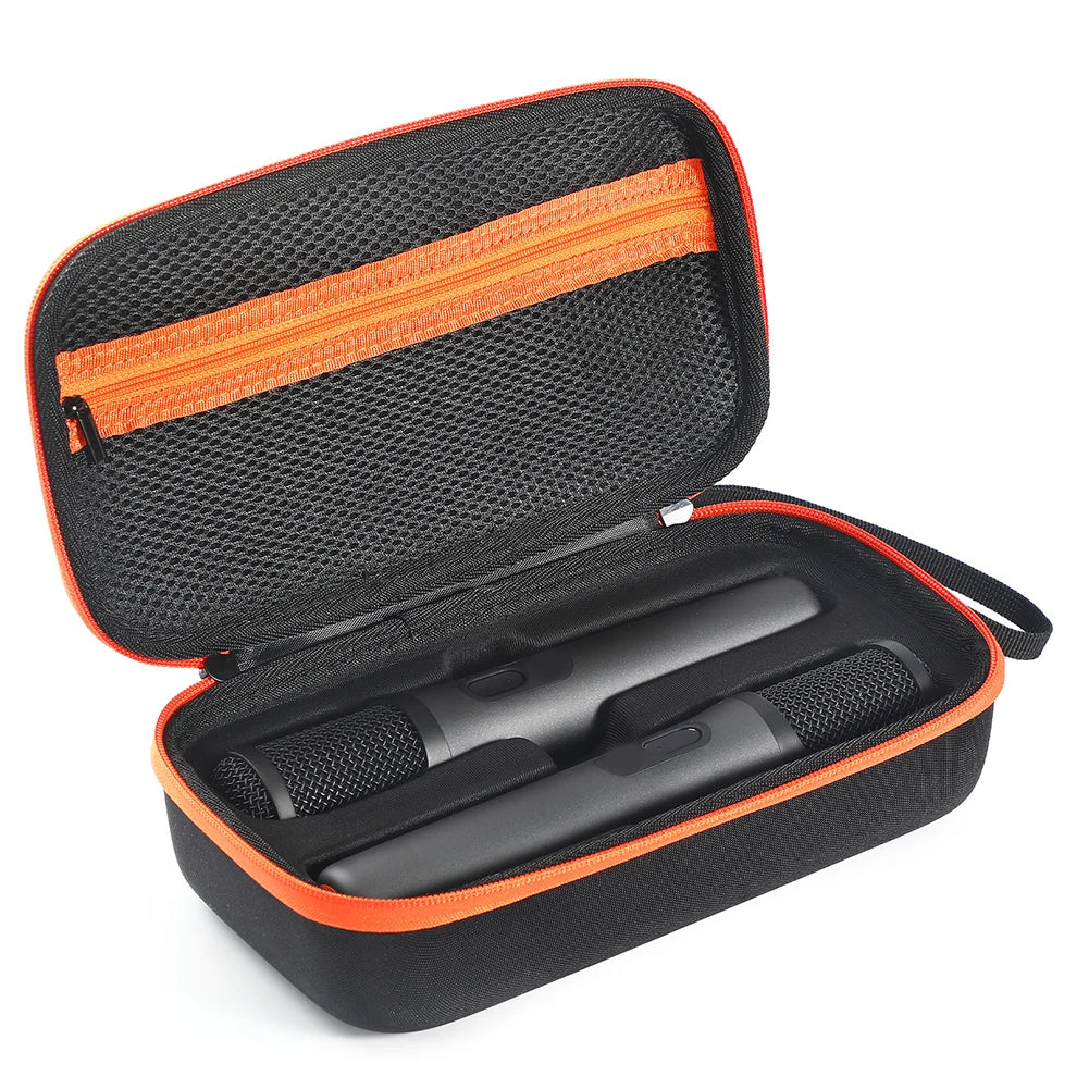 Microphone Storage Bag EVA Bag For Microphones Multiple Compartments Water-resistant Material Compact And Secure Storage Oasis Select Charging model