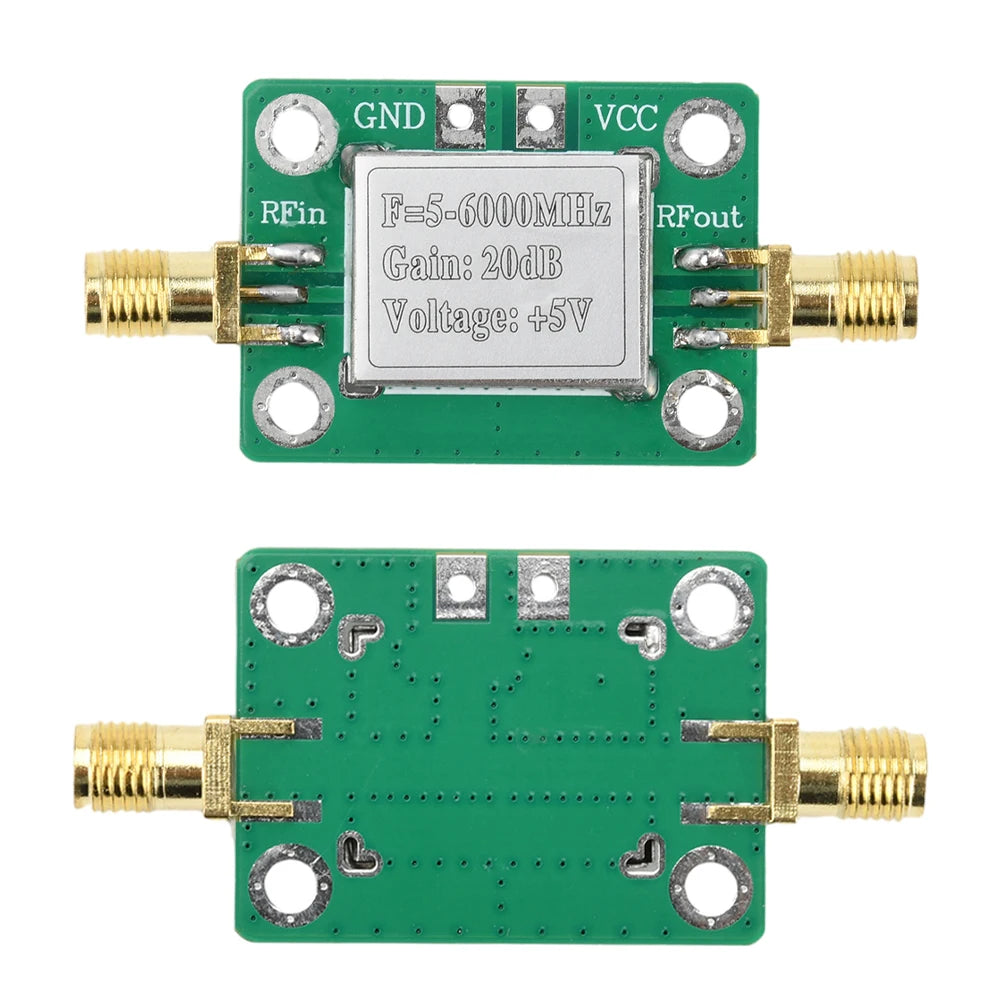 5-6000MHz (20dB) RF Module DC5V Ultra-Wideband Medium Power Amplifier Module With Shielded Enclosure Oasis Select