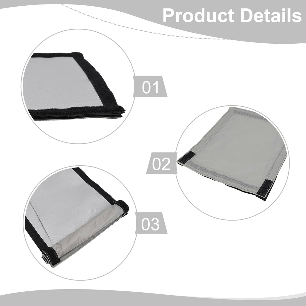 Tent Stove Chimney Fireproof Cloth Fiberglass Cloth For Camping Cooking Stove Fireproof 2-Layer Hot Tent Protect Cloth Accessory Oasis Select