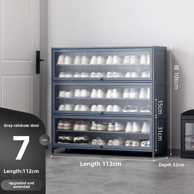 Shoe cabinet door, household door, shoe rack, multi-layer simple and large-capacity storage, indoor entry, dormitory Oasis Select Seventh floor 112