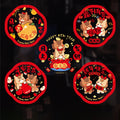 10-Pack Chinese New Year Window Cling Stickers | Spring Festival