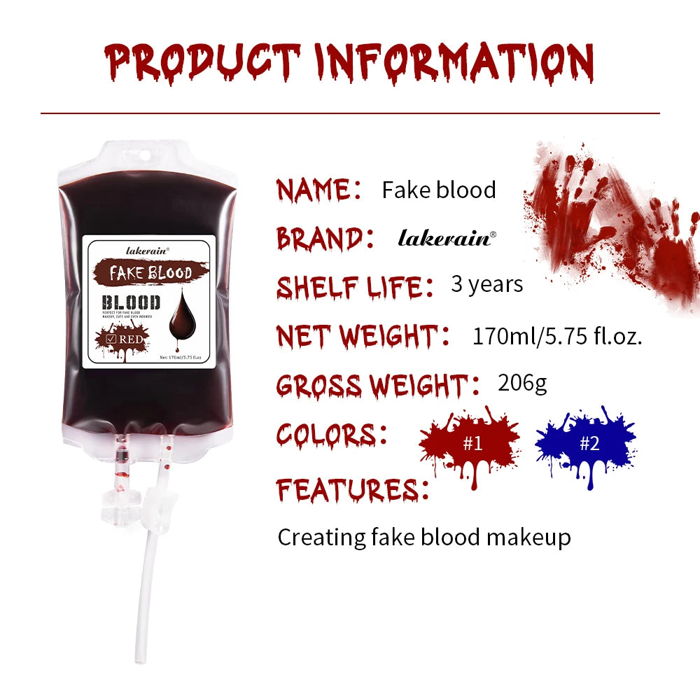Realistic Washable Fake Blood Makeup | Halloween Body Paint 170ml Halloween Body Paint Oasis Select