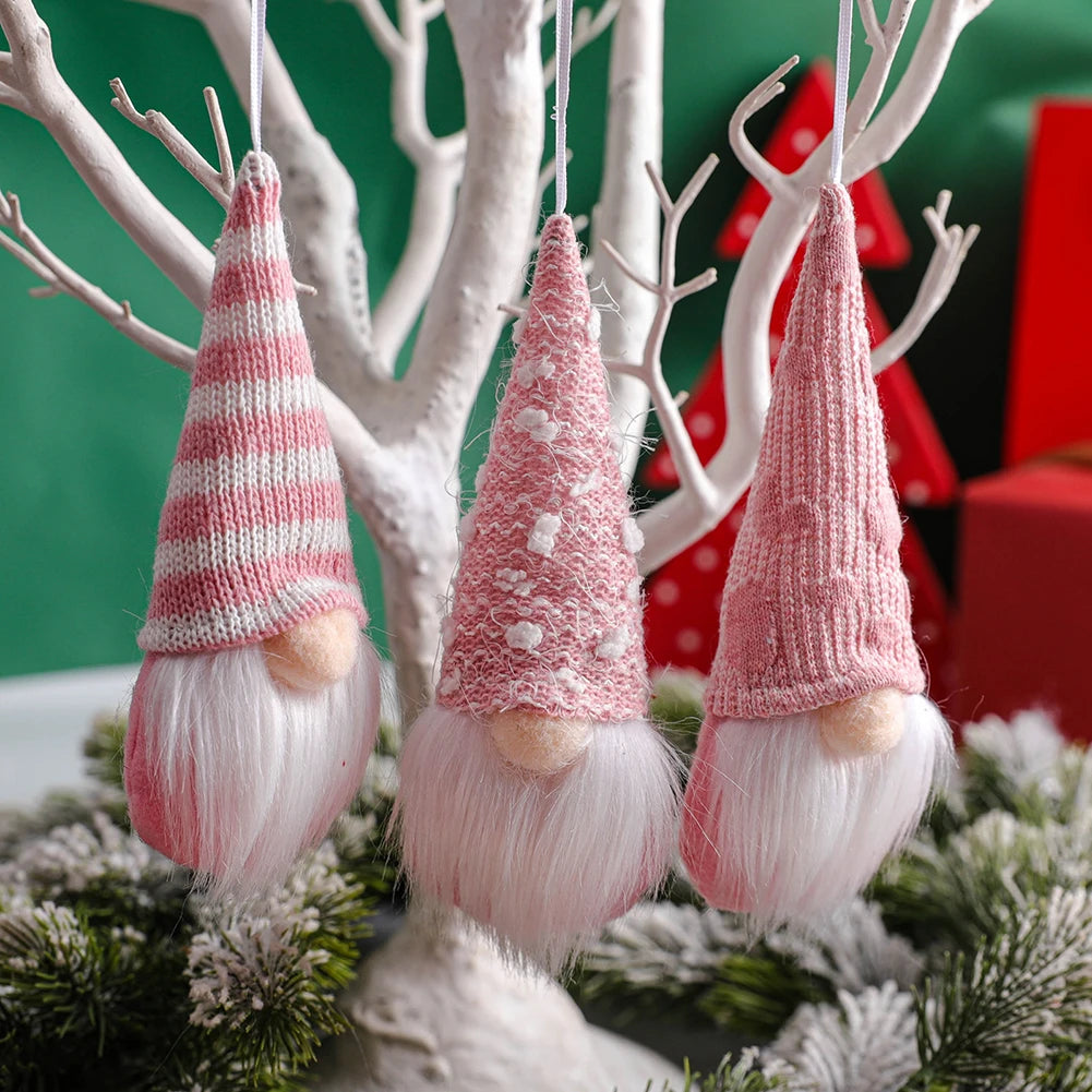 Christmas Holiday Season Faceless Gnome Pendant Christmas Tree Decoration 6cm 2.36in L *16cm 6.30in H Soft Felt Body Oasis Select