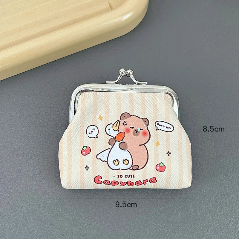 Cute Capybara Mini Coin Purse – PU Wallet for Kids & Gifts Mini Coin Purse Oasis Select 2