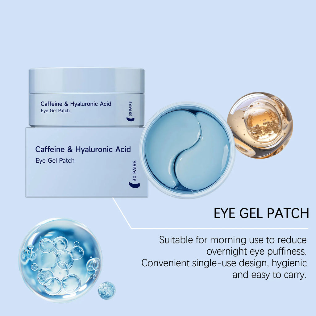 60pcs Caffeine Eye Mask Anti Dark Circles Removal Eyes Bags Moisturizing Firming Eye Patches Eyes Skin Care Products Oasis Select