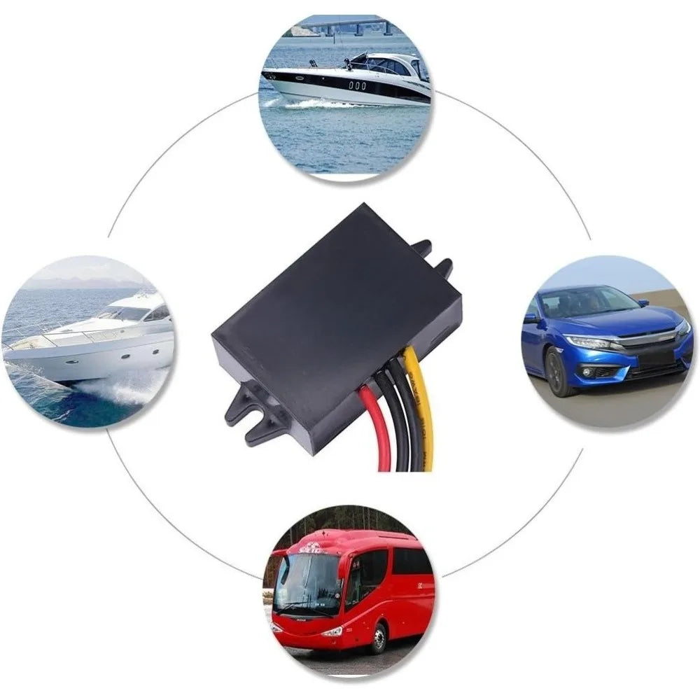 DC 24V To DC 12V 5A Buck Converter Power Supply Step Down Converter Buck Voltage Regulator Module Transformer Power Waterproof Oasis Select