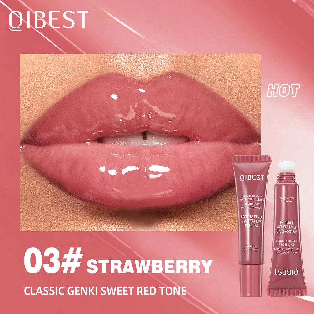 QIBEST Crystal Jelly Lip Oil Gloss – 6 Tinted Hydrating Shades