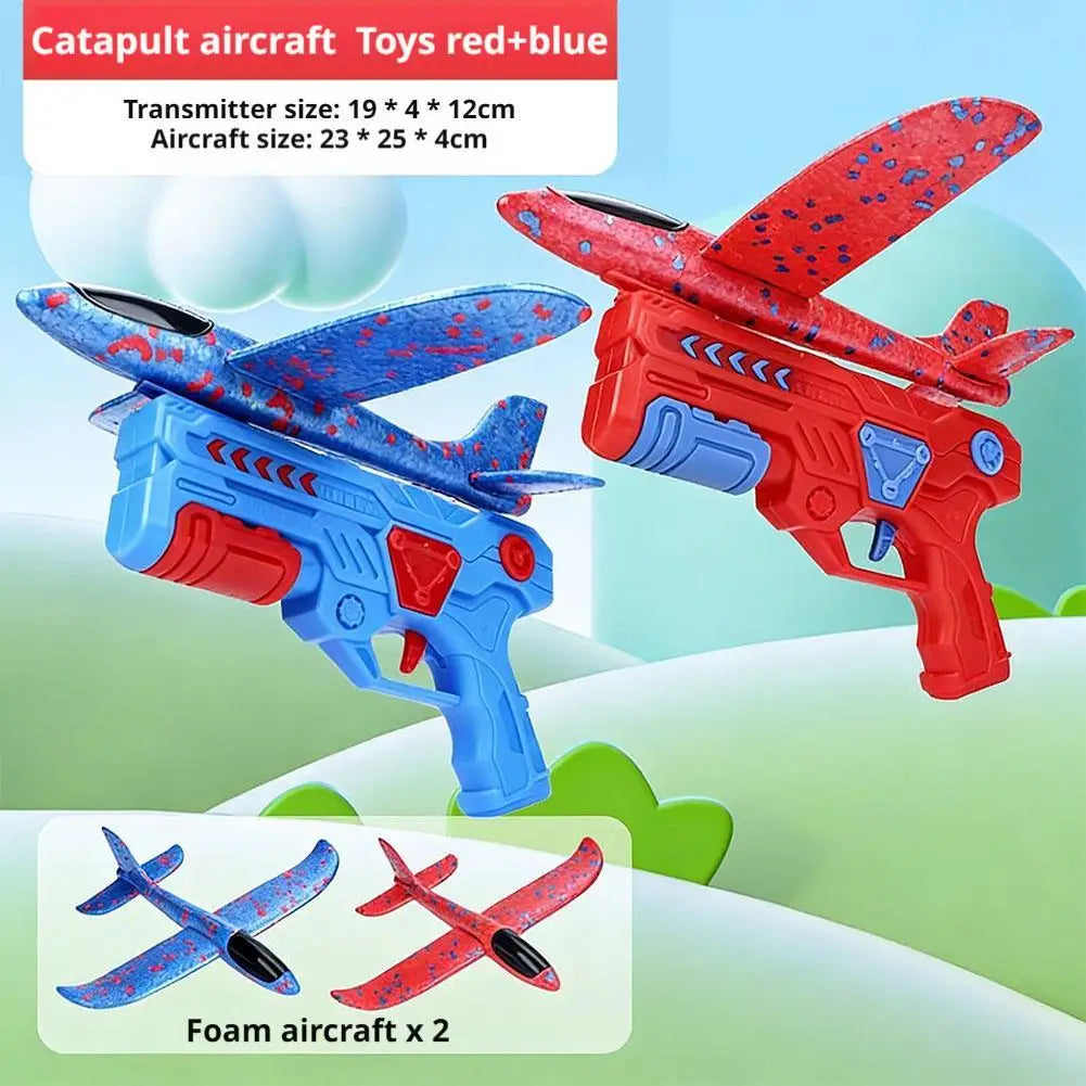 Foam Plane Catapult Launcher Toy for Kids – Outdoor Flying Fun