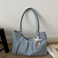 Vintage PU Polka Dot Tote Bag – Large Women's Shoulder Bag