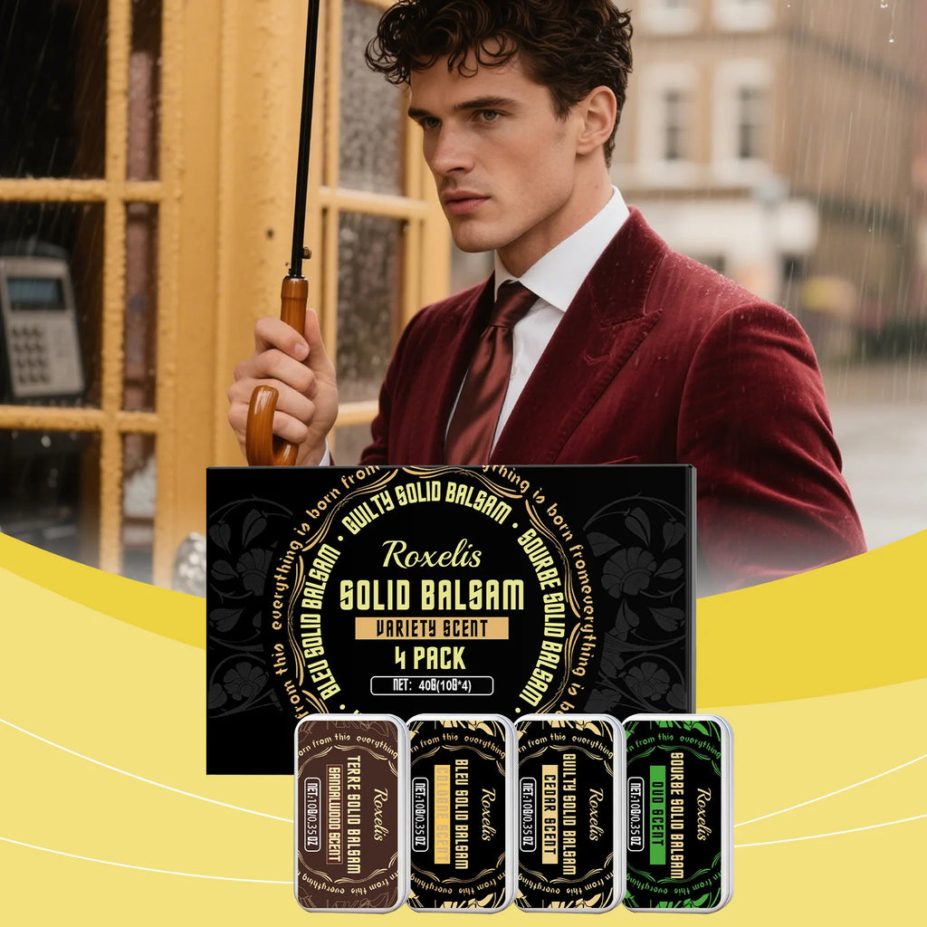 Roxelis Elegant Solid Perfume Set Fresh and Light Fragrance Naturally Long-Lasting Everyday Convenient Men's Perfume Set Oasis Select