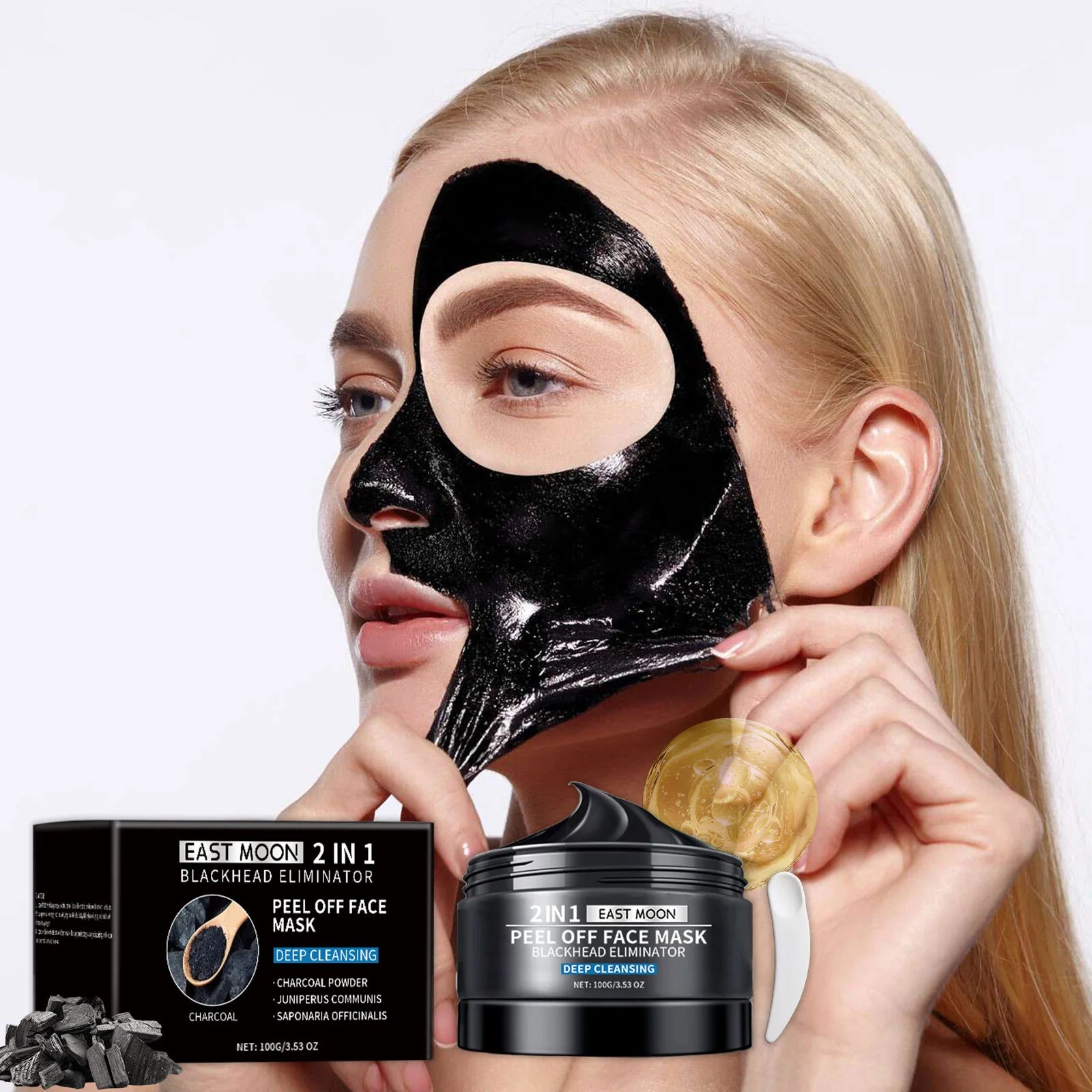 Bamboo Charcoal Blackhead Peel Mask – Pore & Oil Control Charcoal Peel Mask Oasis Select