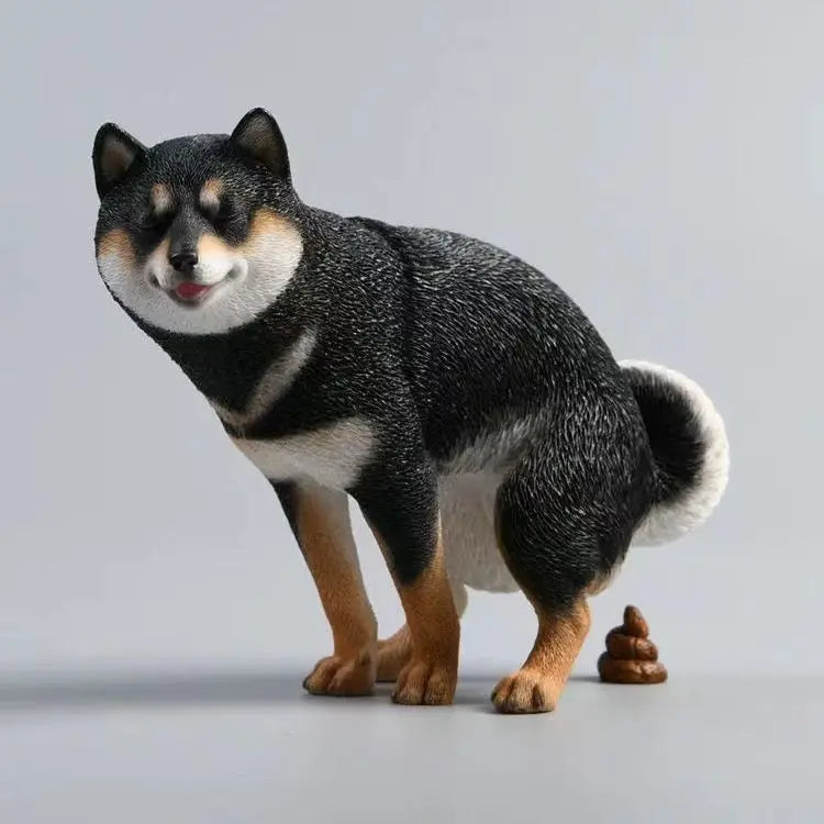 Shiba Inu model animal handwork creative funny poo dog decoration tabletop decoration Oasis Select B