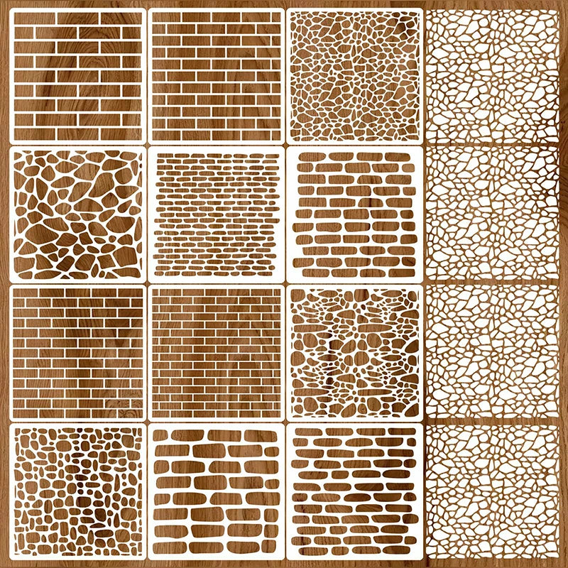 12-Pack Reusable Washable Stencils – Spray Paint Art Templates
