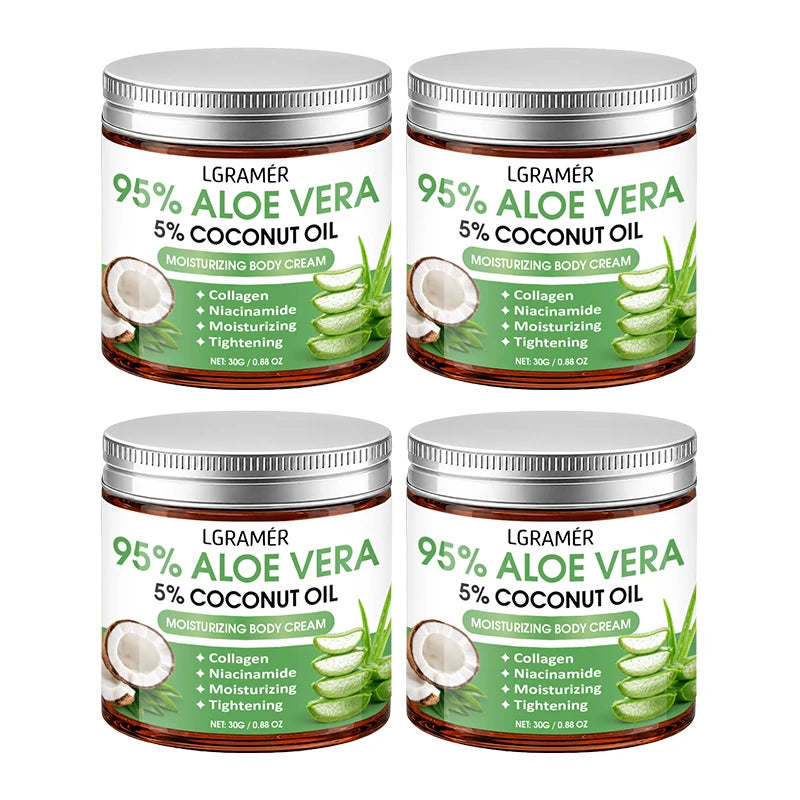 95% Aloe Vera Body Cream – Coconut Oil & Niacinamide | 30g