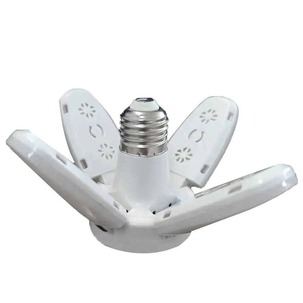 E27 LED 4-Leaf Folding Bulb 28W – Garage & Kitchen Ceiling Light