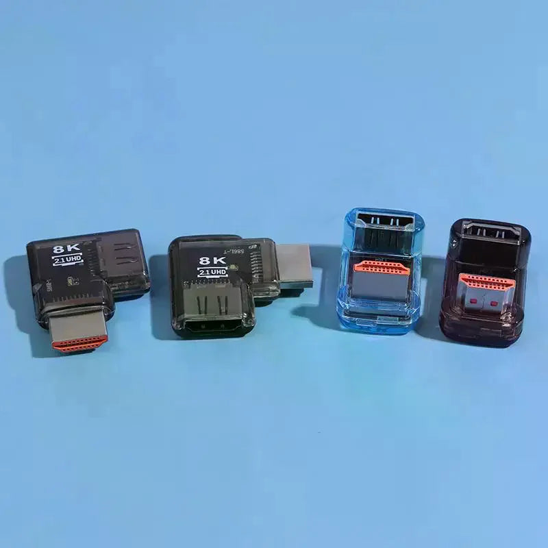 HDMI 2.1 Male To Female Adapter 8K@60Hz Male To Female Connector Up Down Angle 90 270 360 Degree For HDMI Cable PC Laptop HDTV Oasis Select