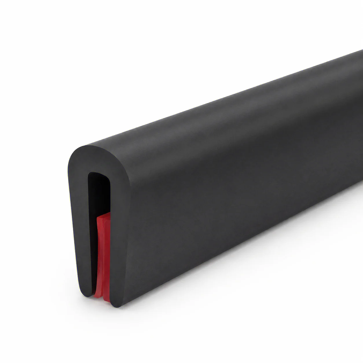 1 Piece 1M Black Self-Adhesive Rubber U-Shaped Edge Strip for Metal Sheets - Durable Sealing Strip Oasis Select