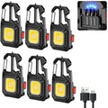 Mini LED Keychain Flashlight USB-C Rechargeable & Window Hammer