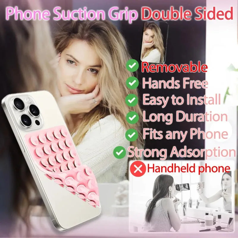 Silicone Suction Cup Phone Case Double Sided Detachable Stand for Hands-Free Wall Stand for Selfies and Videos Oasis Select
