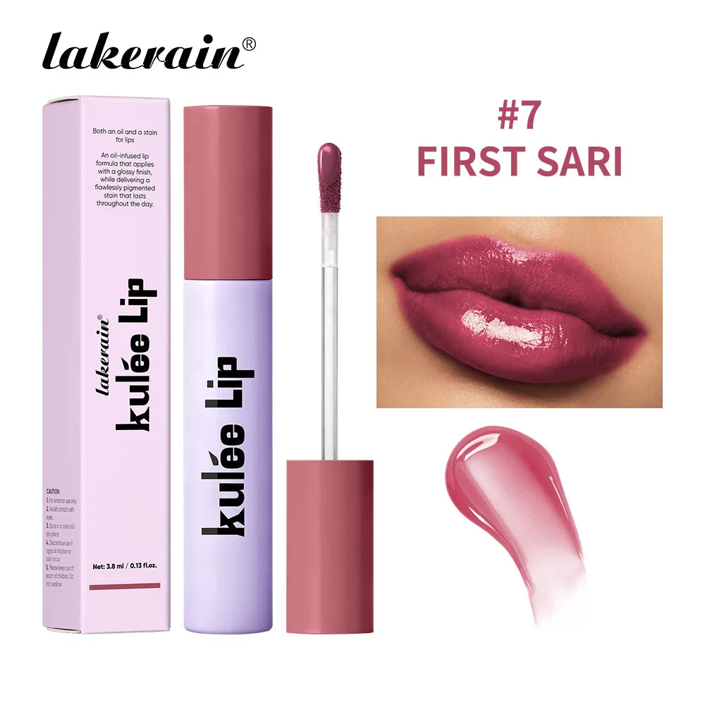 Lakerain Kulfée Lip Oil Long-lasting Moisturizing 9 Color Lip Gloss Non-Sticky Smooth Glide Deep Hydrating Lips Beauty Makeup Oasis Select First Sari