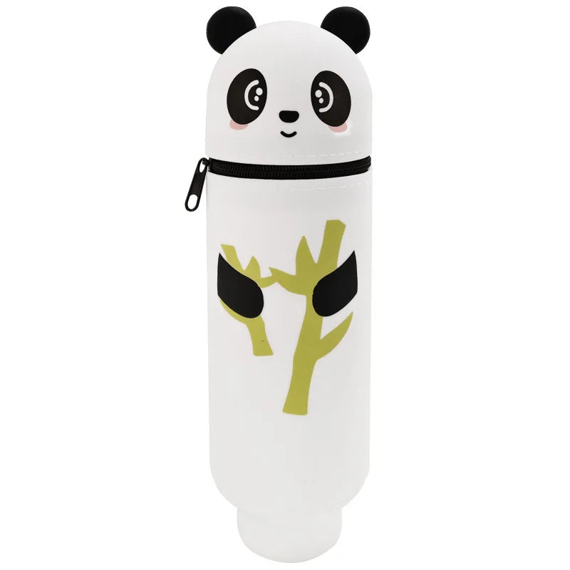 Animal standing pencil case, pen holder suitable for students, school, office, back-to-school gifts Oasis Select Panda A
