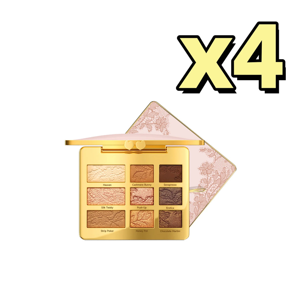 9 Color Eyeshadow Palette Easy Blend Natural Look Buildable Coverage Beauty Eye Contour Portable Durable Eyeshadow Makeup Powder Oasis Select 12g Boxed X 4PCS