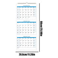 2025-2027 Vertical Yearly Wall Calendar 3 Month Wall Calendar Planners Organizers for Meeting Notebook Daily Schedule Pared Home Oasis Select White