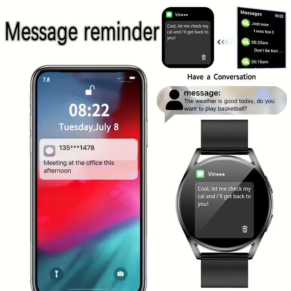 ERUN Smartwatch – Bluetooth Calling, Sports Tracker & Alexa