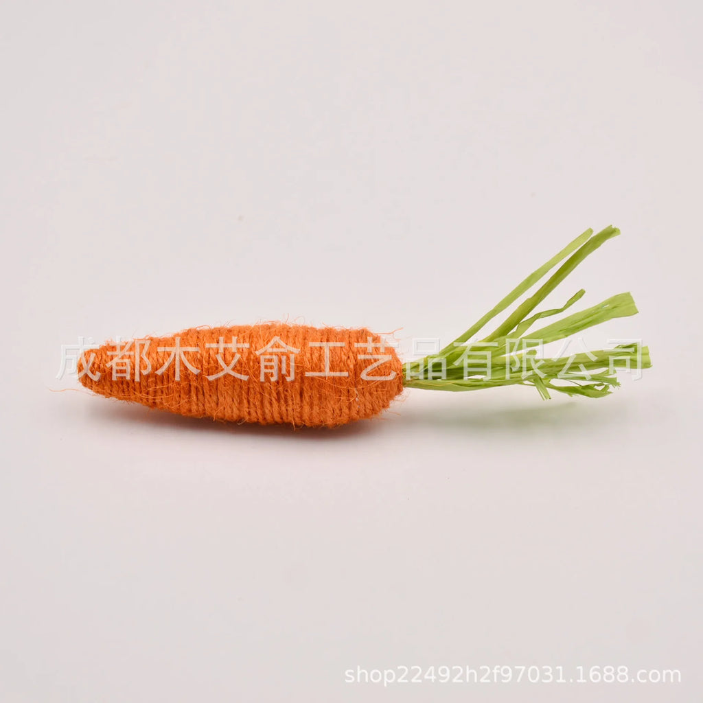 Easter Carrot Tray Decoration Twine Decoration Scene Layout Oasis Select orange 15cm