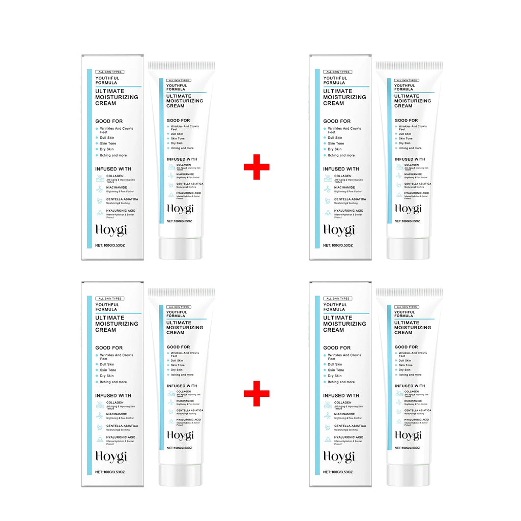 Hoygi Centella Moisturizing Cream – Hyaluronic Acid Skin Repair Face Moisturizing Cream Oasis Select 4 X 100g boxed