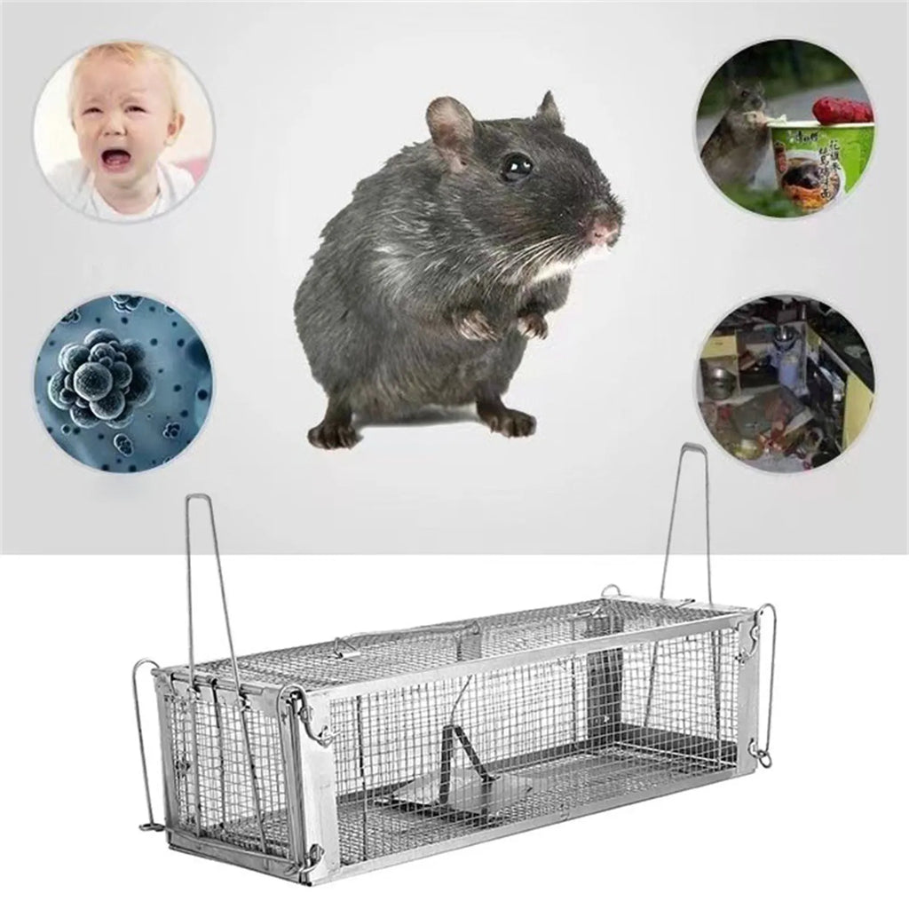 Humane Double Door Live Mouse Trap – Reusable Rat Cage Live Animal Trap Oasis Select