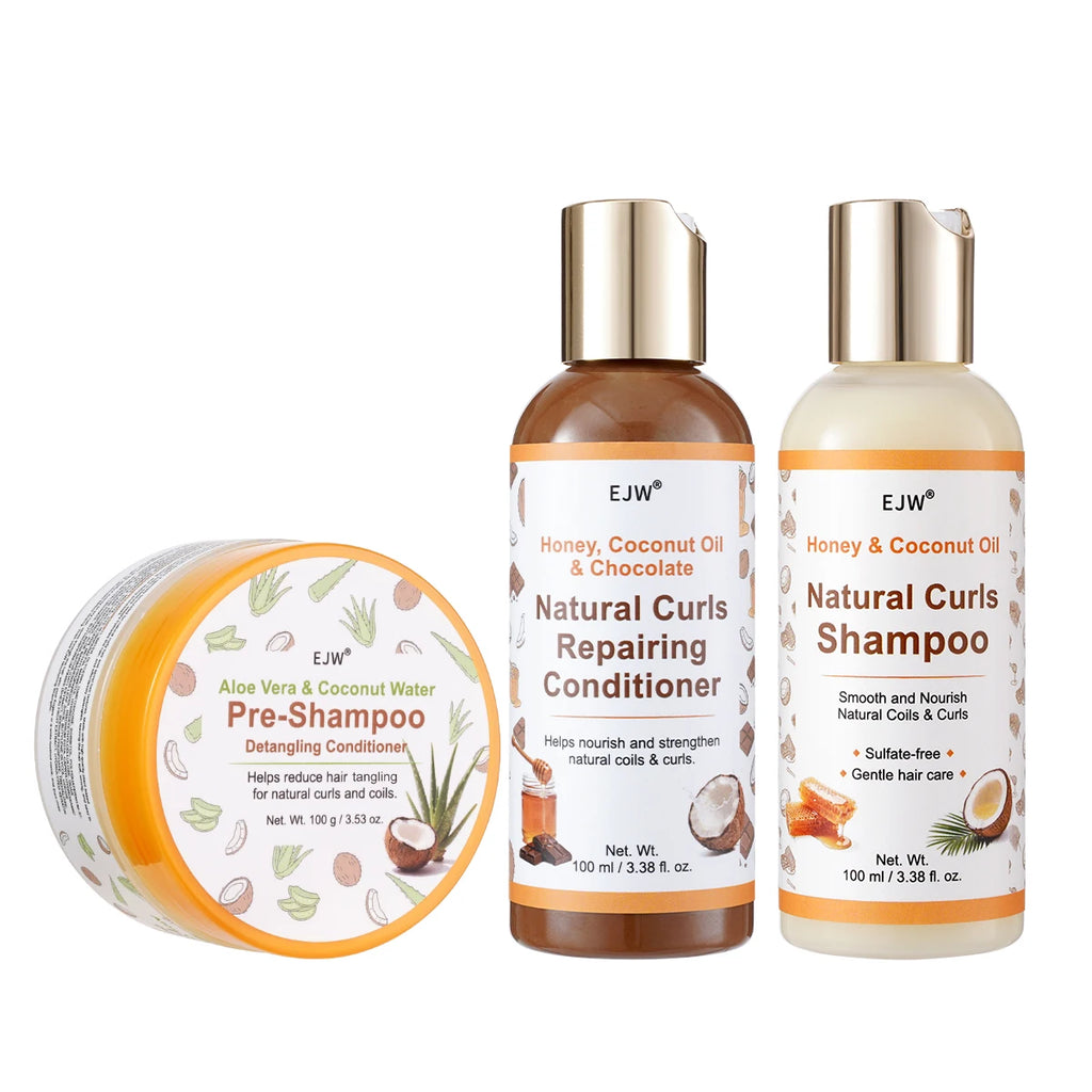 Pre-Shampoo Detangler with Aloe & Coconut | Pre-Poo Treatment Pre-Shampoo Treatment Oasis Select 3PCS