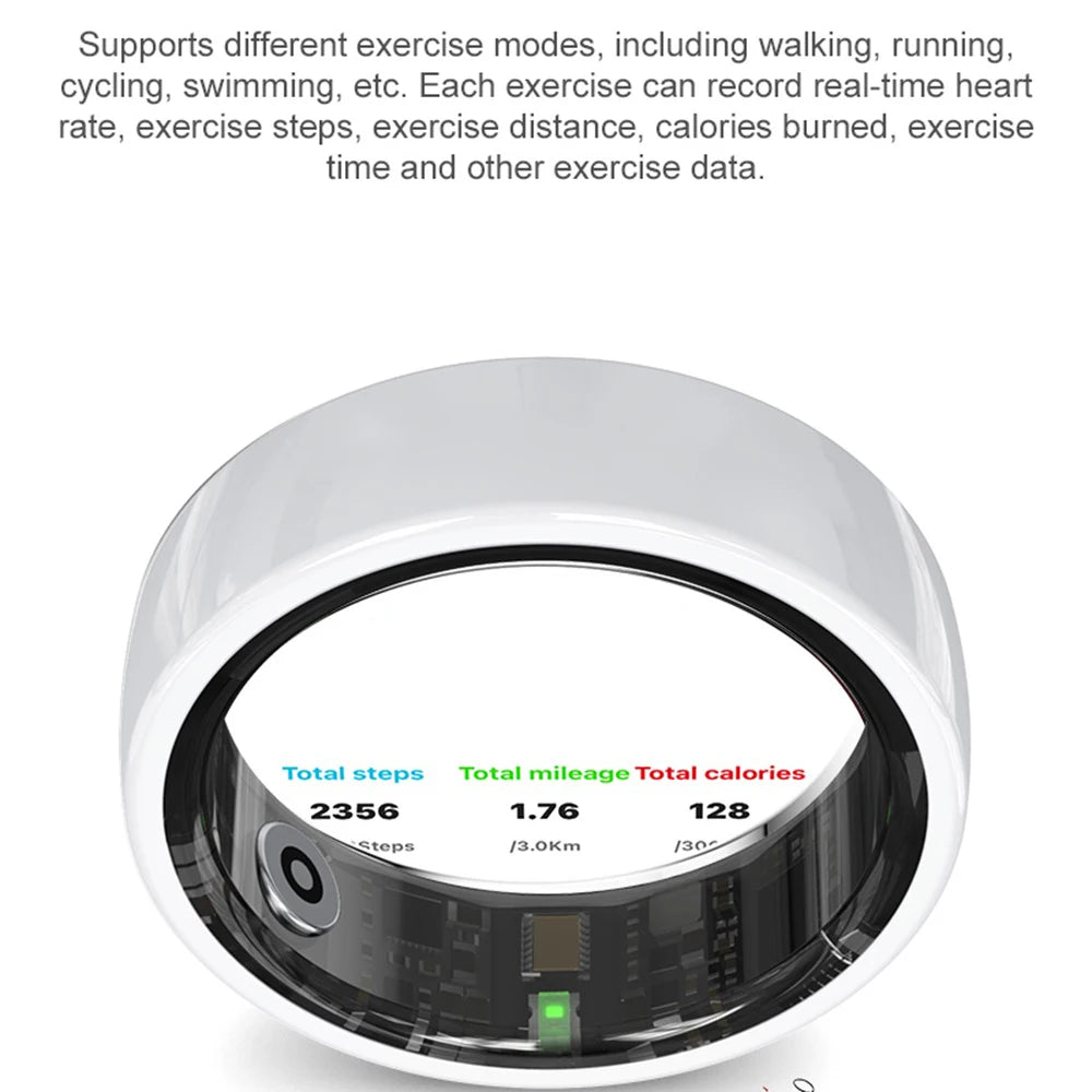 696 Smart Ring Couple Space Interaction Heart Rate Sleep Monitor Waterproof Gesture Control Sports Blue Tooth Bracelet Men Women Oasis Select