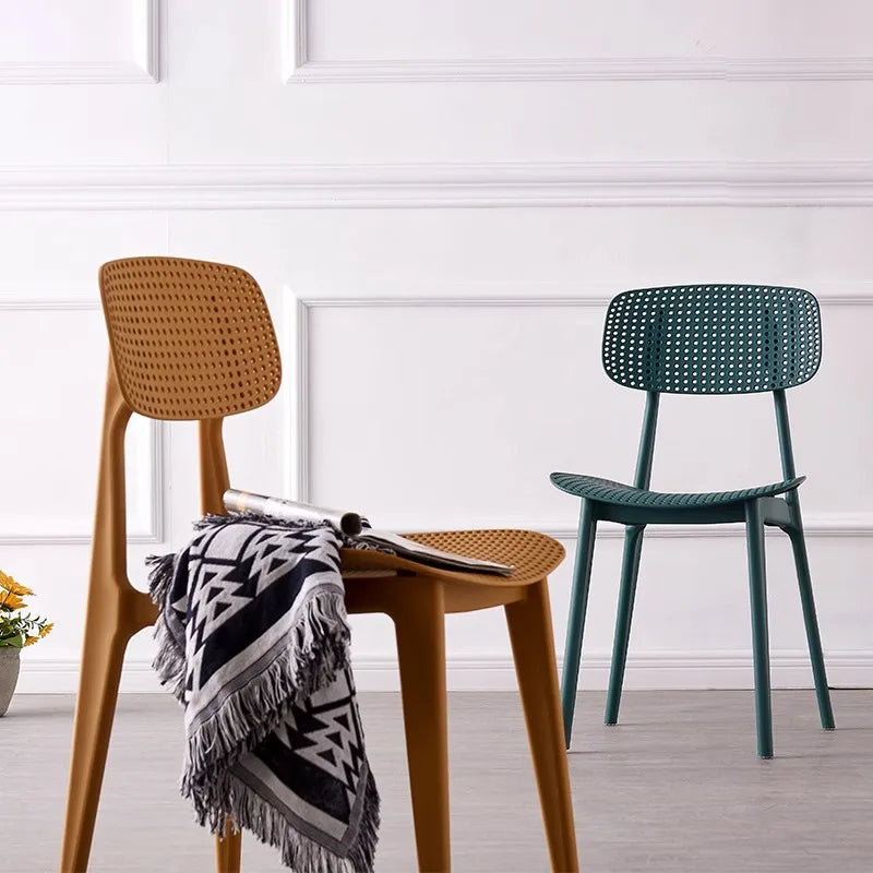 Household thickened backrest dining chair Casual dining table and chair Simple modern restaurant stool Creative Oasis Select
