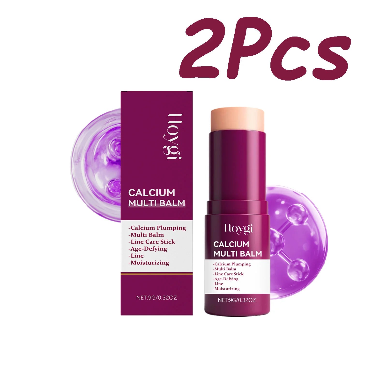 Calcium Multi Balm Firming Lightweight Hydrating Face Balm Tightening Smoothing Moisturing Stick Daily Skincare Oasis Select 2 x 9g Boxed