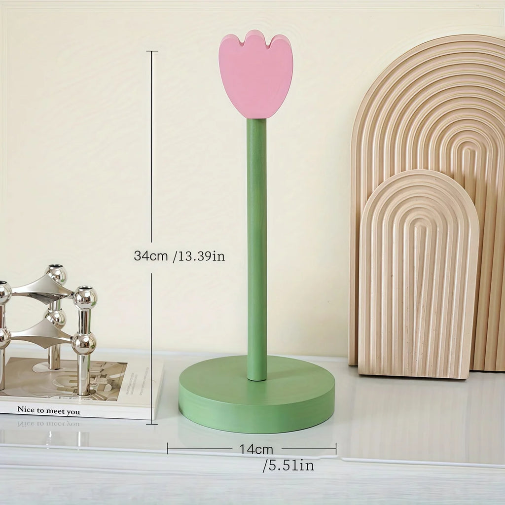 Bathroom Tissue Vertical Stand Paper Towel Storage Holder Wood Paper Towel TulipHolder Kitchen Roll Paper Towel Holder Oasis Select Round base
