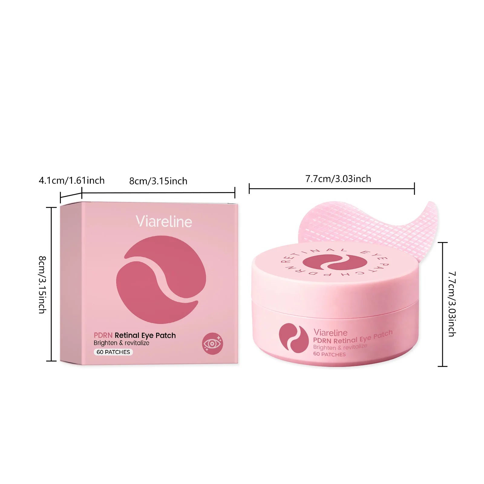 Brightening Revitalizing Eye Patch with Retinol Hydrogel Gel Eye Mask for Dark Circles Puffiness Hydrating Nourishing Under Eye Oasis Select