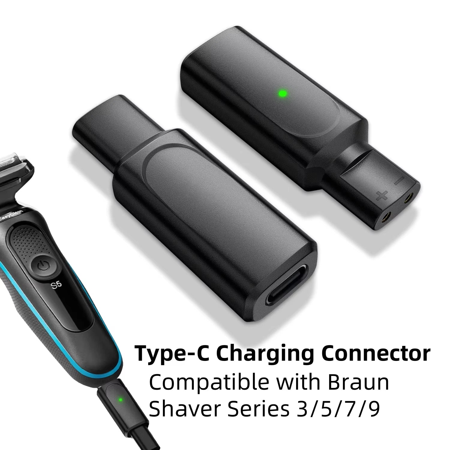 Type-C Shaver Charger Adapter for Braun Series 1 3 5 6 7 9 XT5 Shaver Charger Adapter Oasis Select