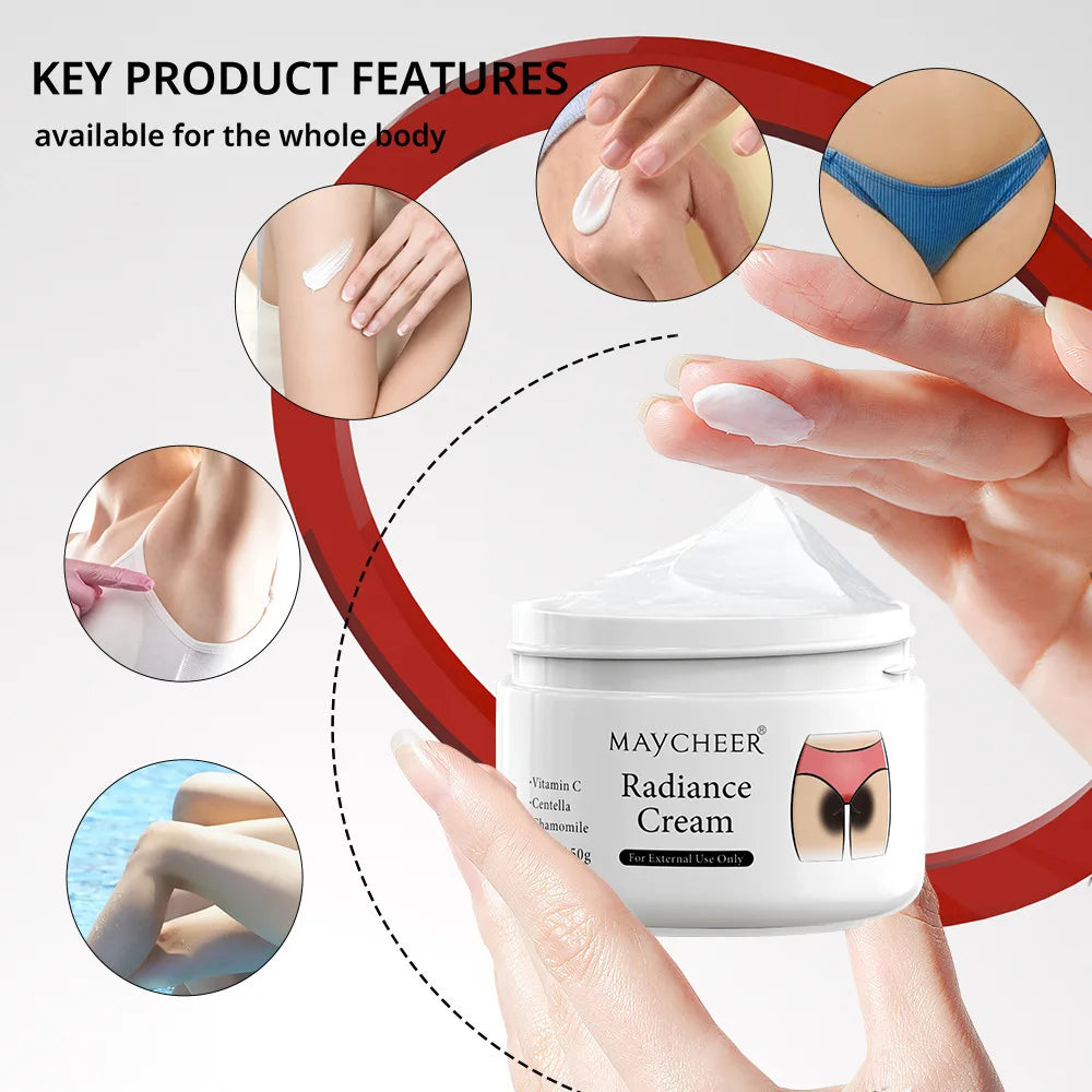 Brightening Cream Underarms Knees & Intimate Areas | 50g Body Brightening Cream Oasis Select