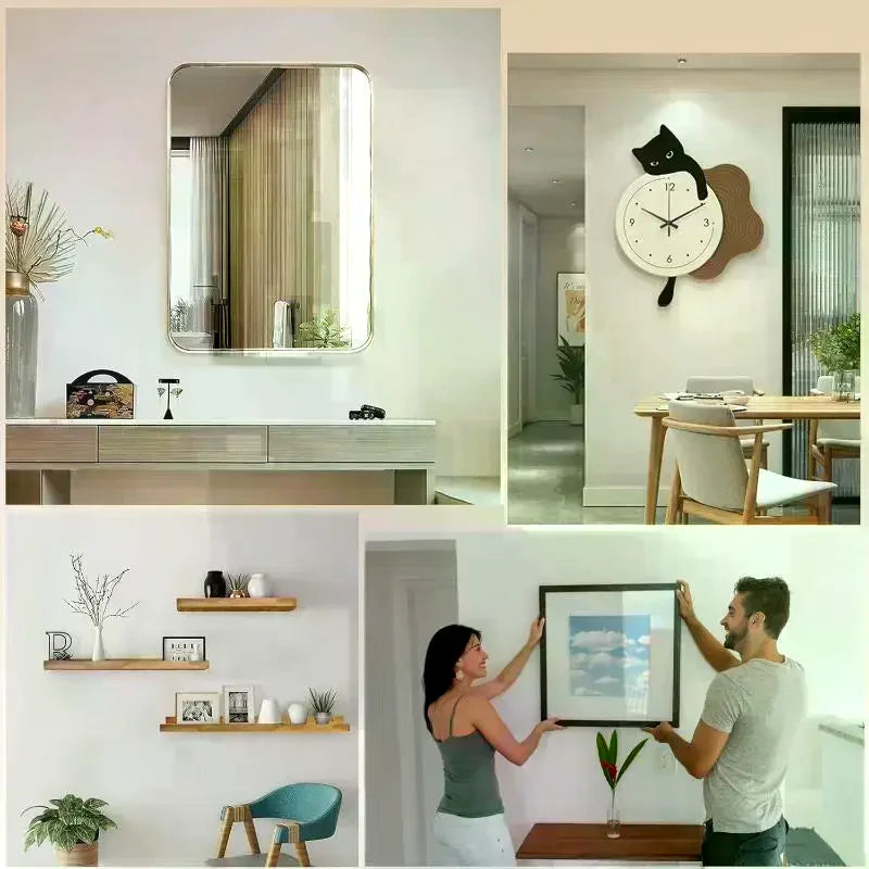 Decor Solution Package: 8/10/12/15/20/40Pcs Wall Hooks - Perfect for Hanging Picture, Mirror, Photos & Posters in Office Room Oasis Select